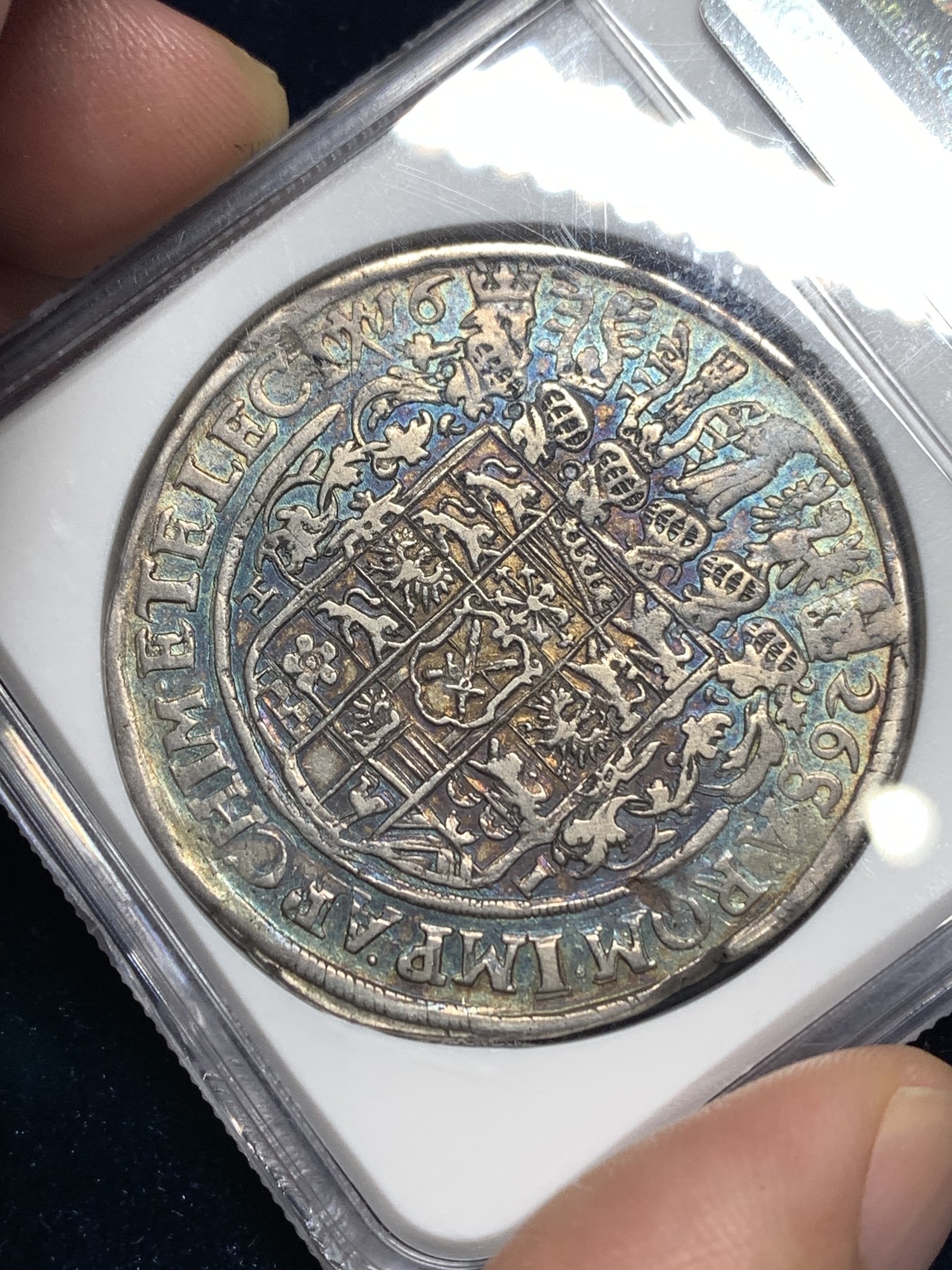 《竞宝斋》第180场-周日，周一2场 (全场包邮) NGC VF35 神圣罗马帝国 1626年 萨克森选帝侯 1泰勒银币