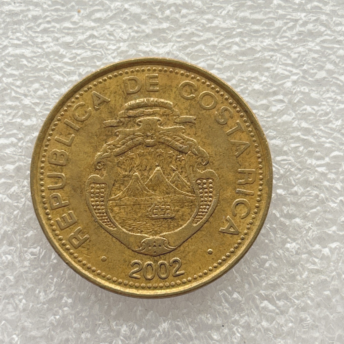 全场一元起拍 世界钱币散币场 第五期 2002年 哥斯达黎加50科朗硬币 