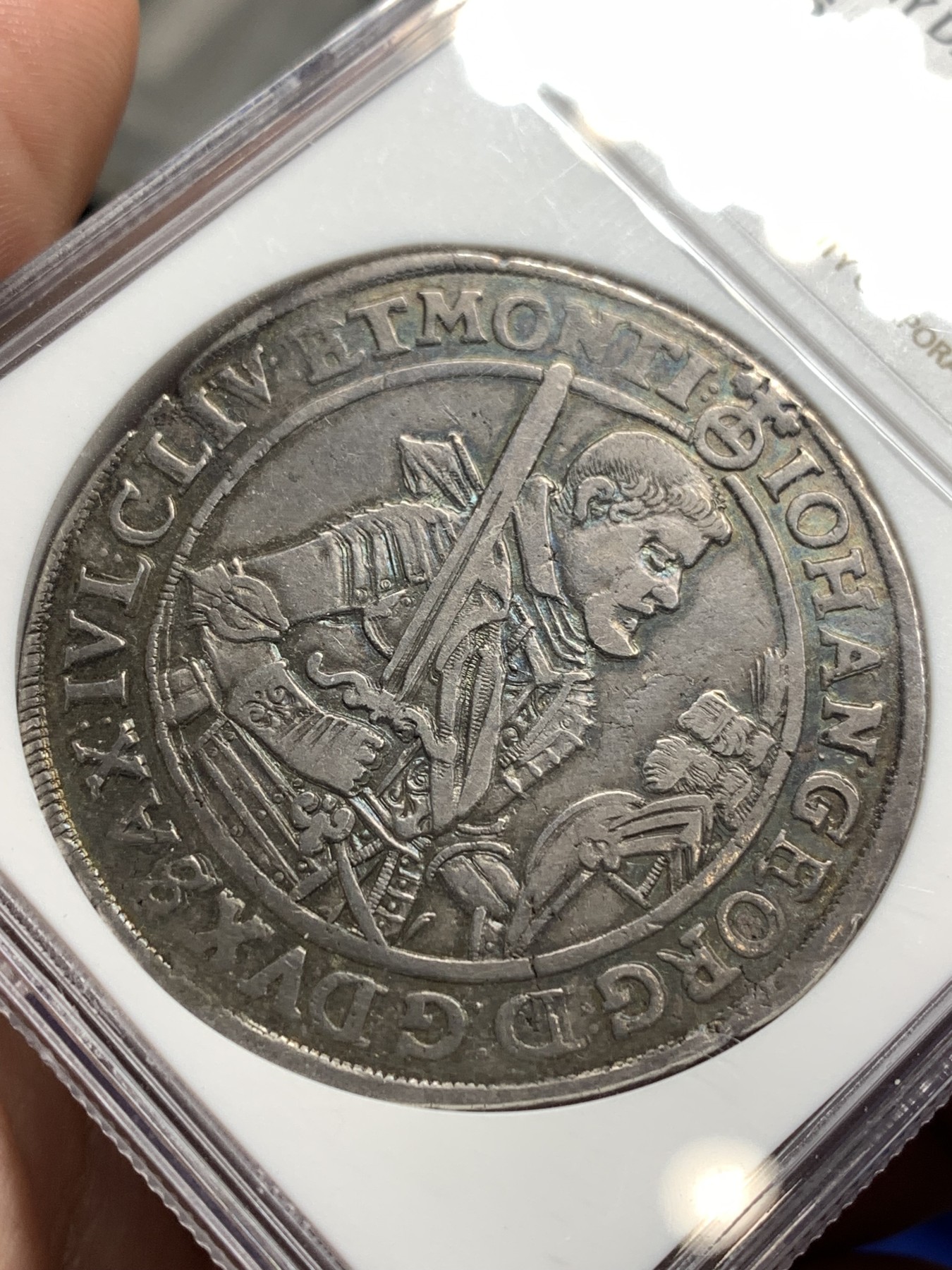 《竞宝斋》第180场-周日，周一2场 (全场包邮) NGC VF35 神圣罗马帝国 1626年 萨克森选帝侯 1泰勒银币