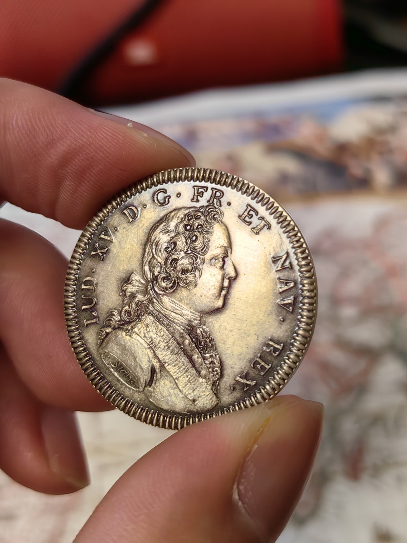 橡树集藏-006场 海纳百川 1729年法国银章 路易十五 战争大象 丰饶角边铭