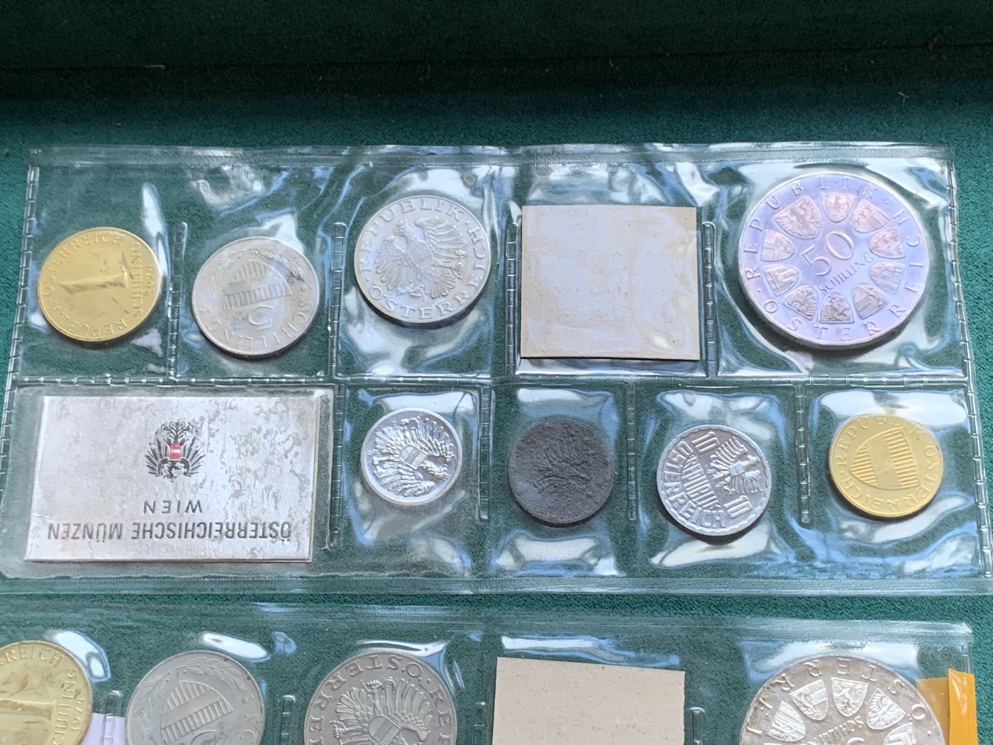 《竞宝斋》第180场-周日，周一2场 (全场包邮) 两套一组 奥地利，1974，精制套币