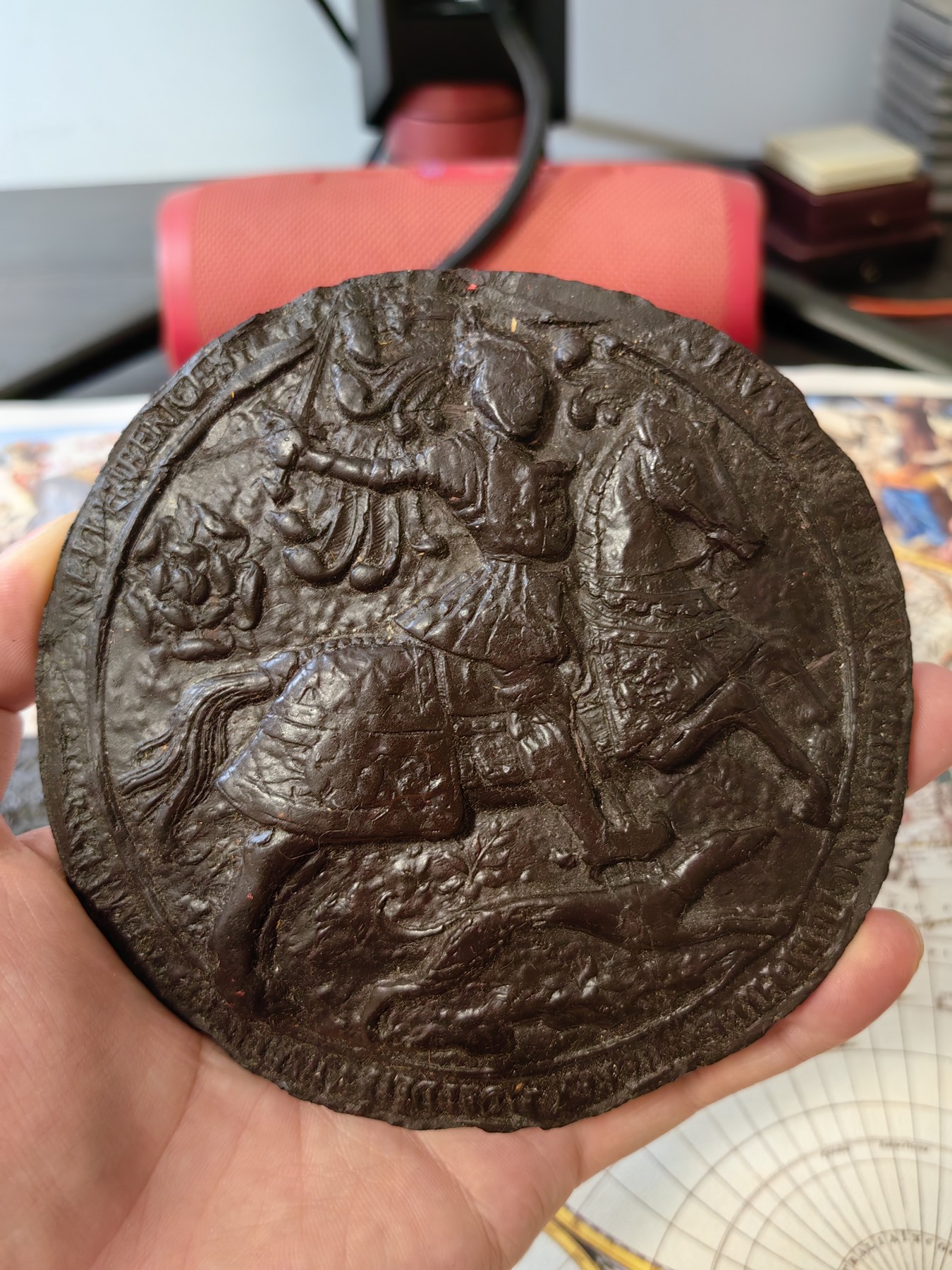 橡树集藏-006场 海纳百川 英国 亨利八世 国玺（great seal）复刻纪念 。120mm超大尺寸，古韵犹存。