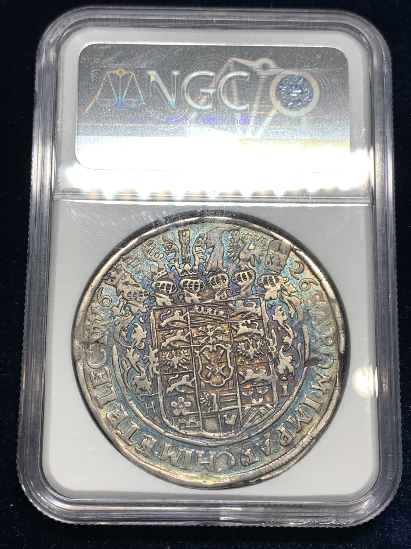 《竞宝斋》第180场-周日，周一2场 (全场包邮) NGC VF35 神圣罗马帝国 1626年 萨克森选帝侯 1泰勒银币