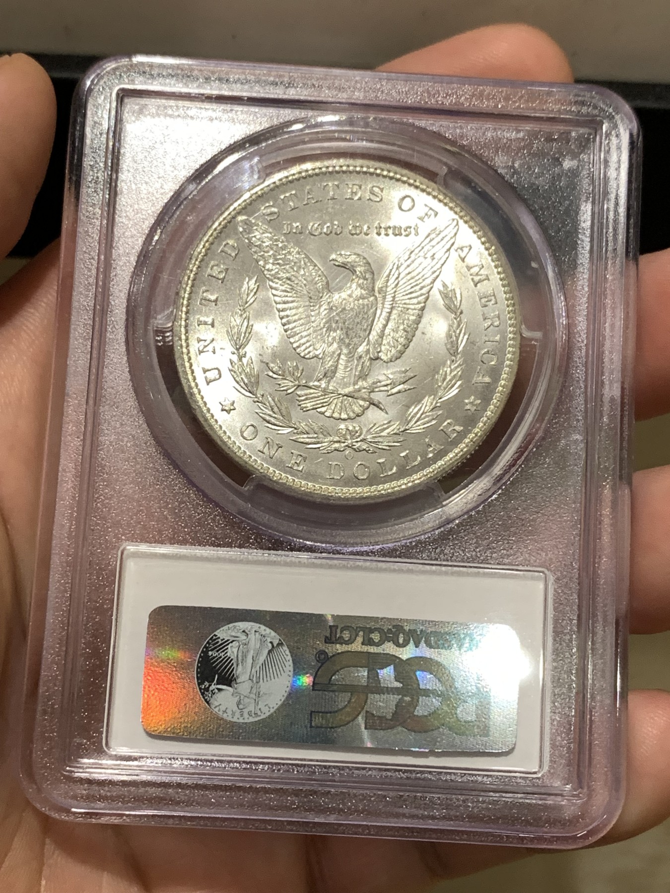 《竞宝斋》第180场-周日，周一2场 (全场包邮) PCGS-MS65 美国 1898-O 摩根银元