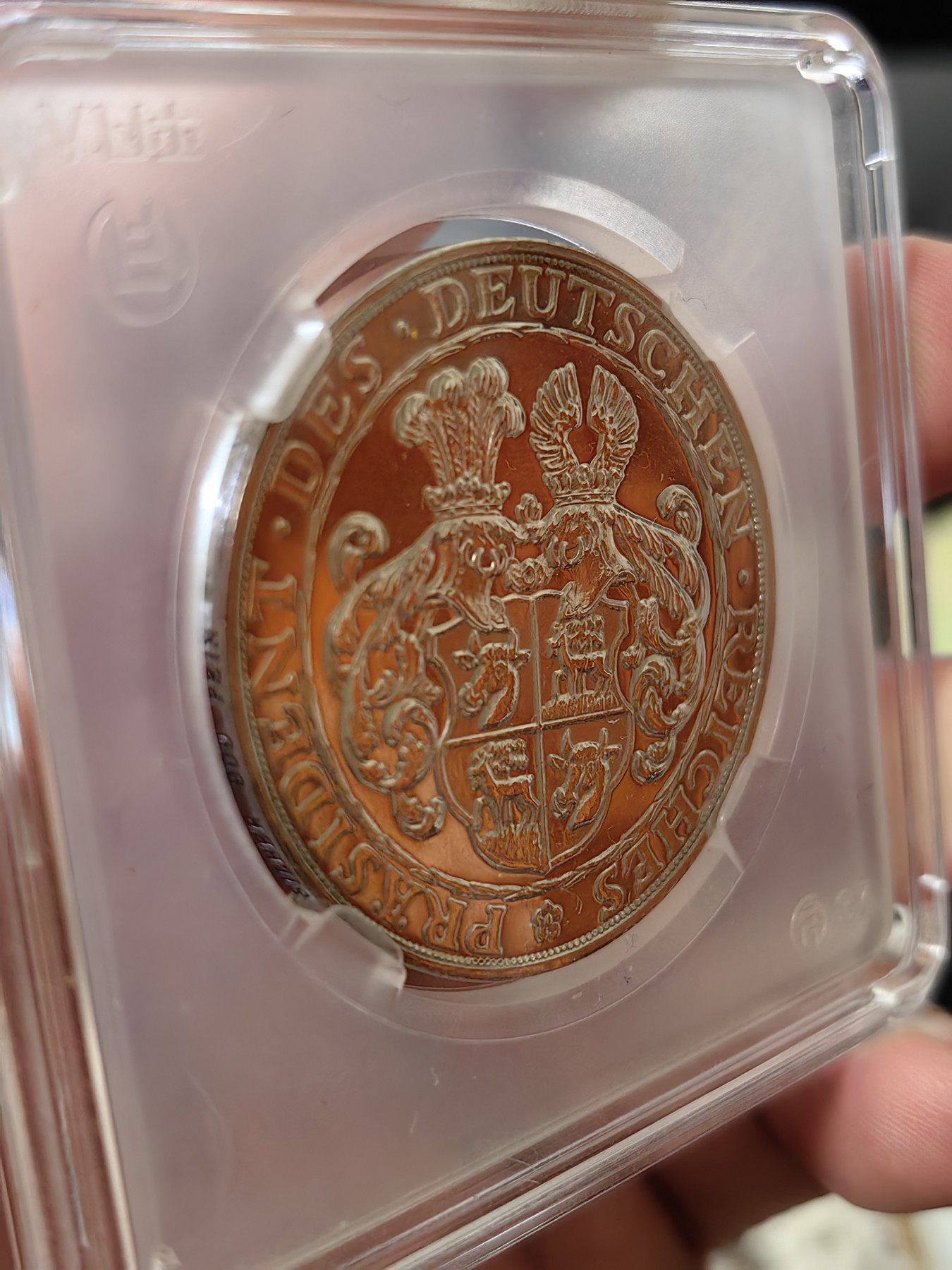 橡树集藏-006场 海纳百川 1927 兴登堡大寿5马克银章 较少伯恩哈特型 SP品质 镜面底板 有评级潜力