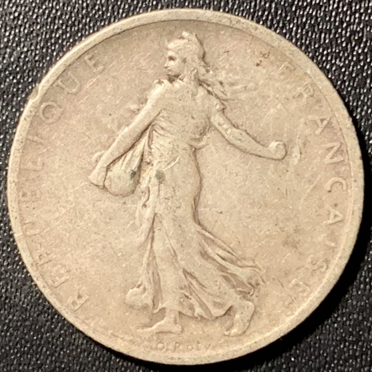 紫瑗钱币——第286期拍卖 法国 1899年 播种女神 1法郎 5克 0.835银