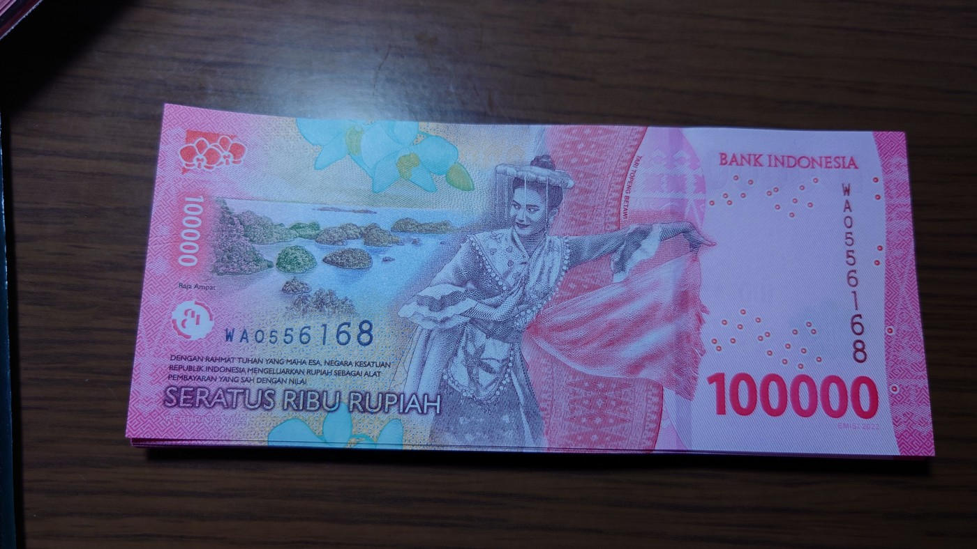 【7.9～7.10日】2022年版印度尼西亚100000卢比靓号团购 2022年印度尼西亚10卢比 全新绝品号码WAO556168