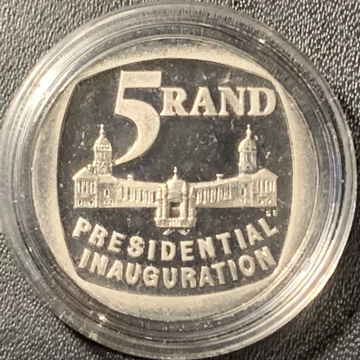 紫瑗钱币——第286期拍卖 南非 1994年 总统就职典礼 5兰特 精制 