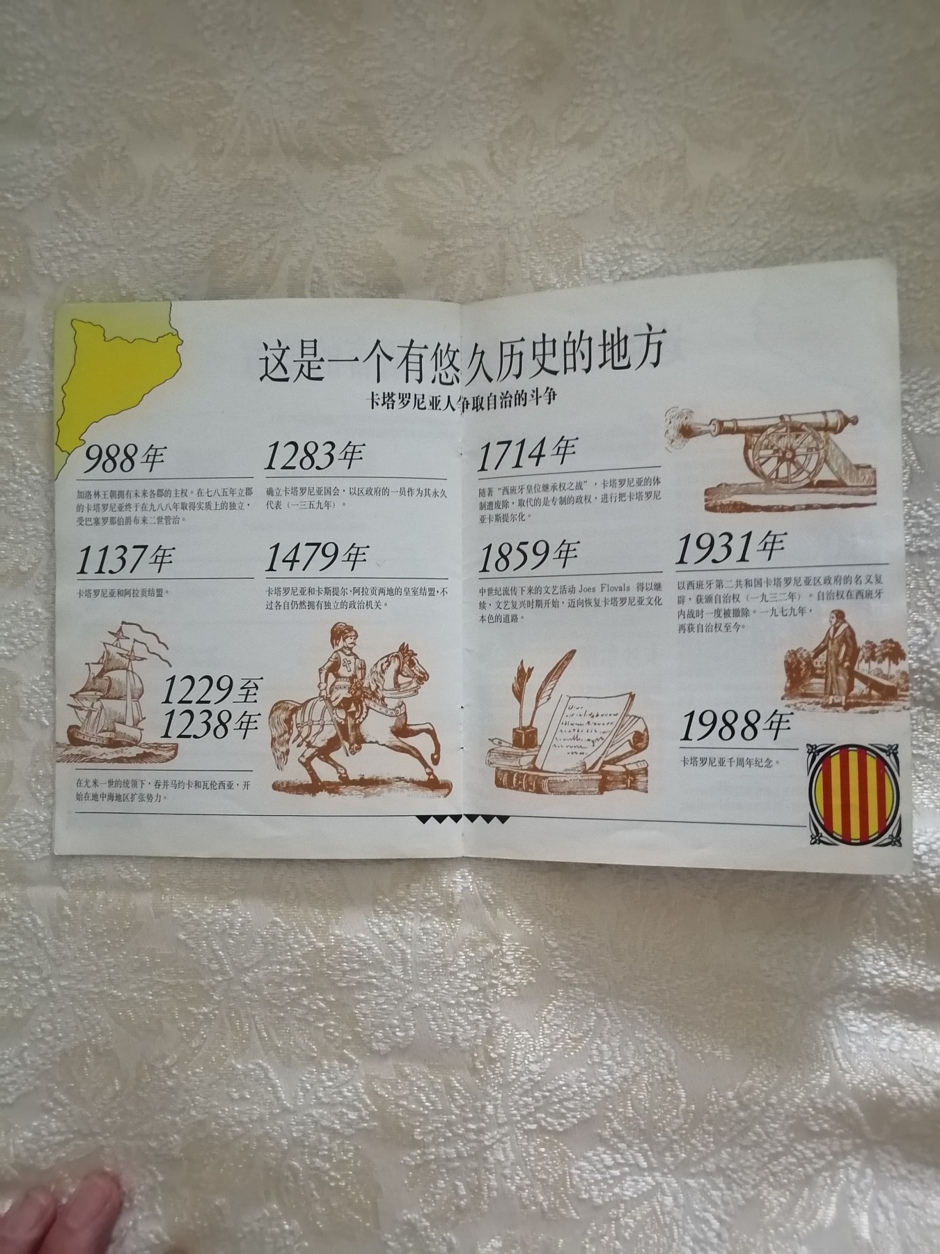 这是卡塔罗尼亚【卡塔罗尼亚自治政府成立千周年纪念】
