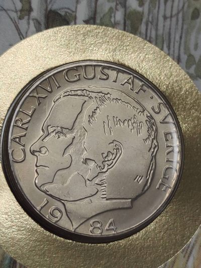 邮币封第五场 1984年瑞典一克朗邮币封