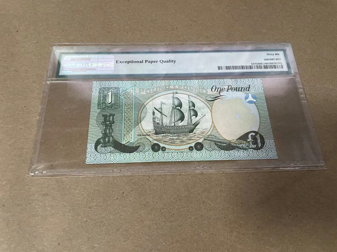 【Blue Auction】✨世界纸币精拍第344期——周日畅拍场【精】  北爱尔兰 1979年1镑 PMG66EPQ 