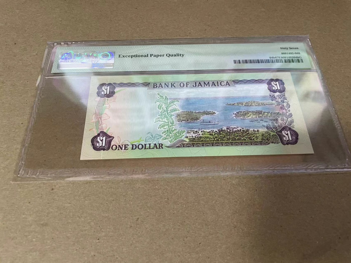 【Blue Auction】✨世界纸币精拍第344期——周日畅拍场【精】 牙买加 1982-86年1元 PMG67EPQ 