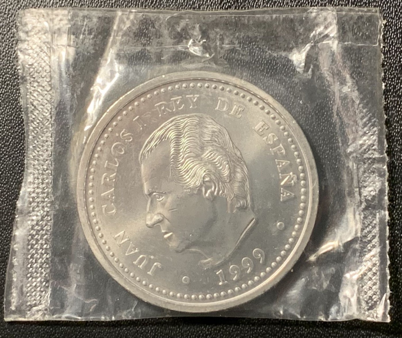 紫瑗钱币——第300期拍卖 西班牙 1999年 圣雅各 2000比塞塔 18克 0.925银 UNC 原封