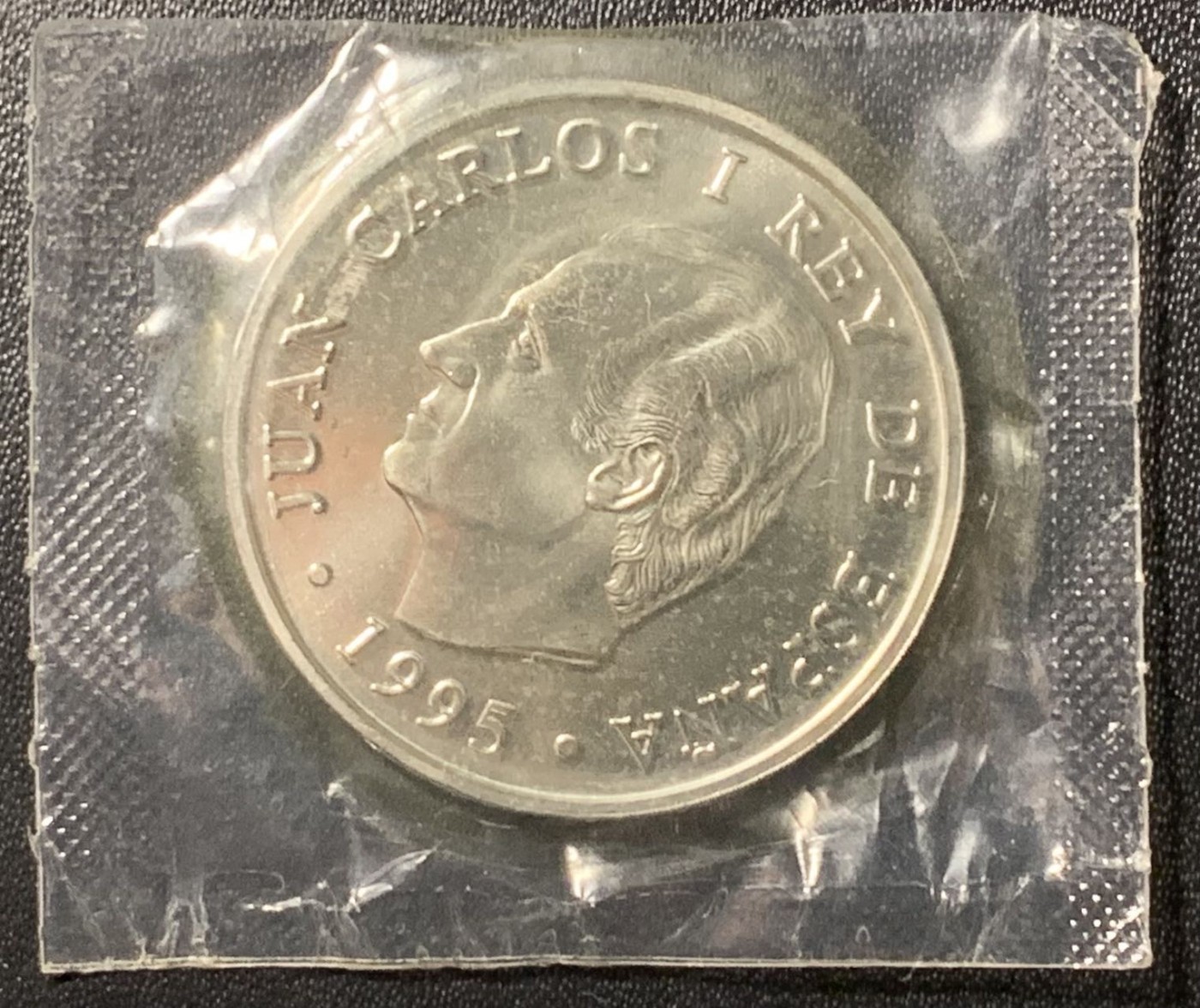 紫瑗钱币——第300期拍卖 西班牙 1995年 国会大厦 2000比塞塔 18克 0.925银 UNC 原封