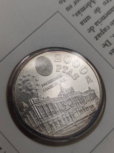 邮币封第五场 1995年西班牙2000比塞塔银币邮币封