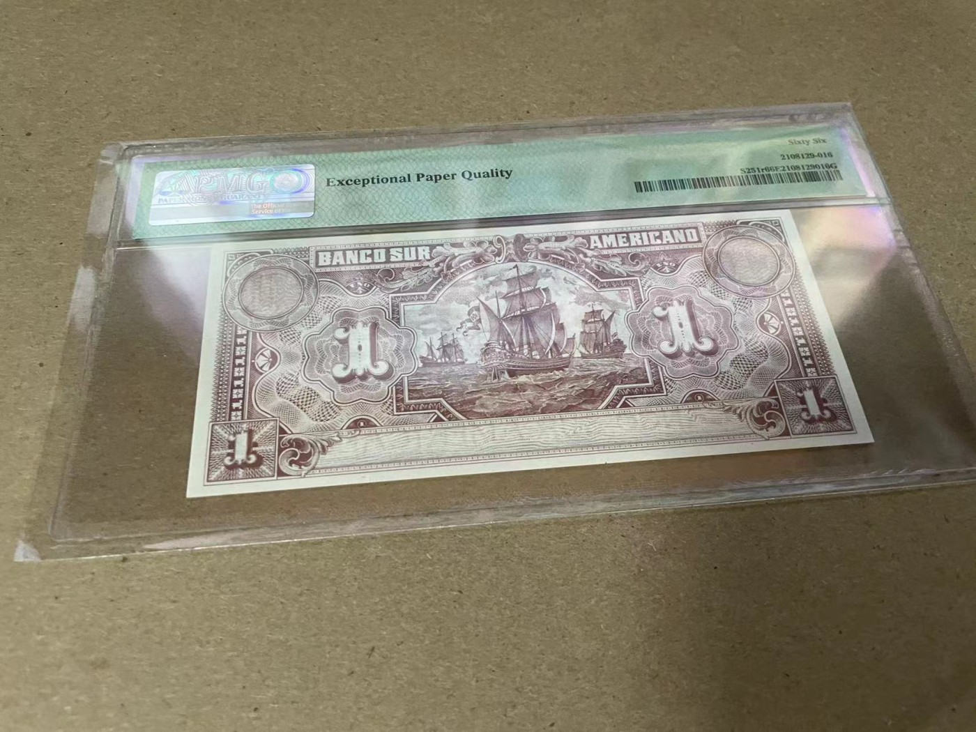 【Blue Auction】✨世界纸币精拍第344期——周日畅拍场【精】 厄瓜多尔 1920年1苏克雷 PMG66EPQ 