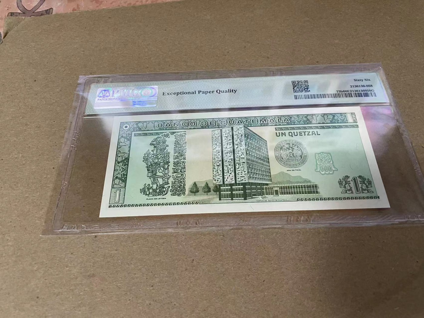 【Blue Auction】✨世界纸币精拍第344期——周日畅拍场【精】 危地马拉 1991年1Quetzal  PMG66EPQ 