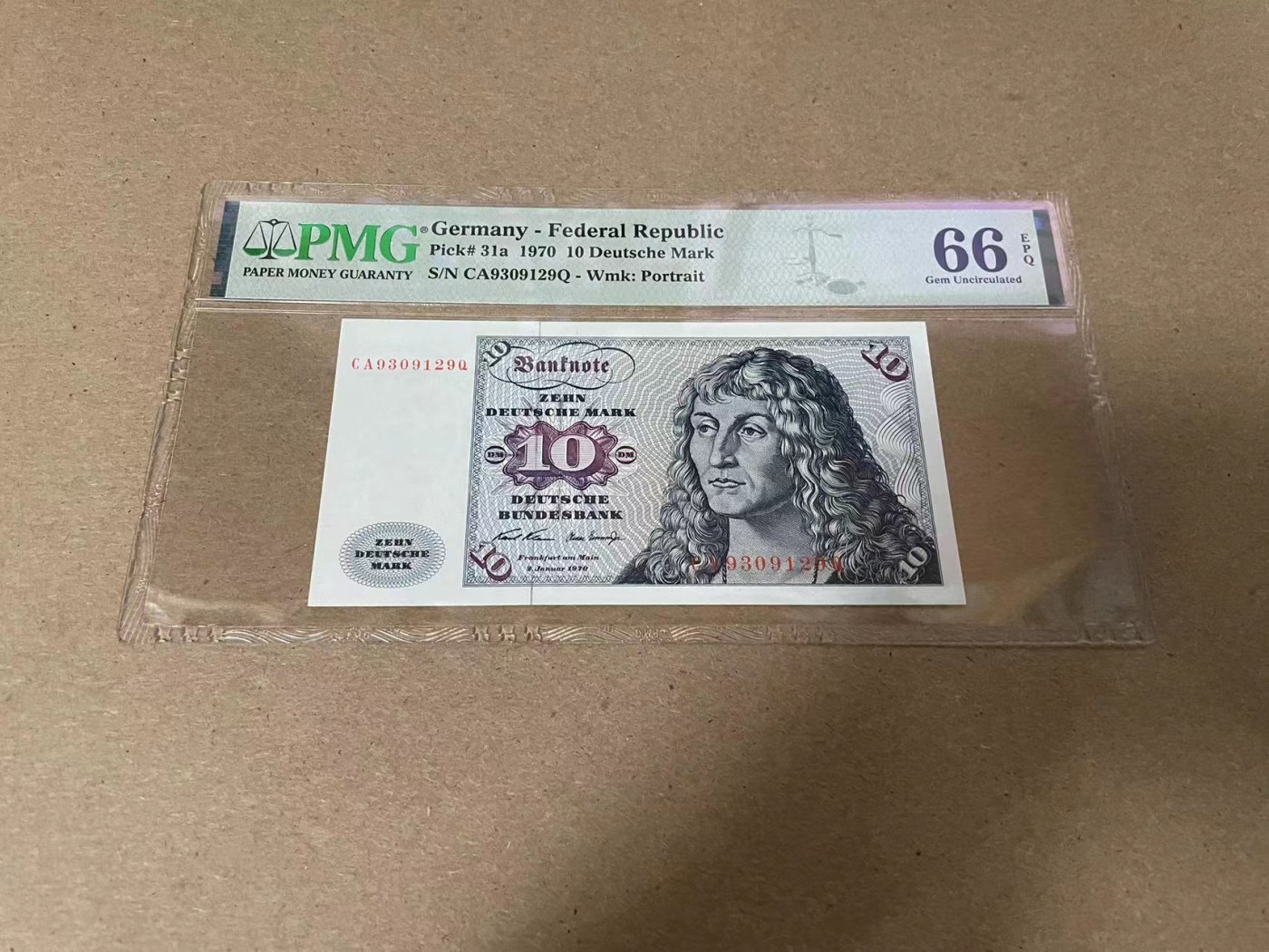【Blue Auction】✨世界纸币精拍第344期——周日畅拍场【精】 【无47】德国 1970年10马克 PMG66EPQ 