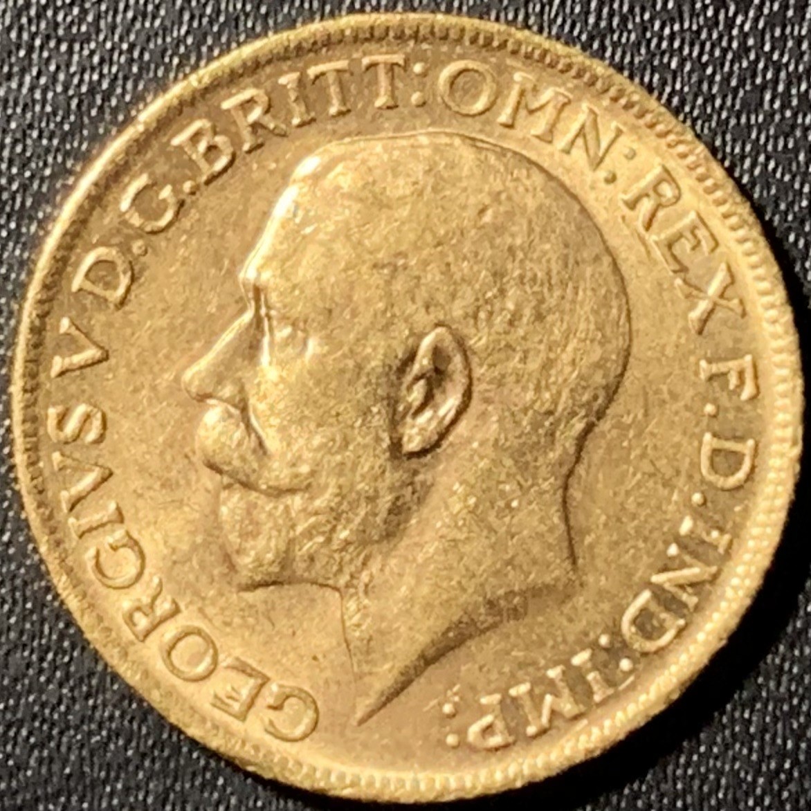 紫瑗钱币——第286期拍卖 英国 1914年 乔治五世 马剑 1索维林(磅) 8克 0.917金 UNC