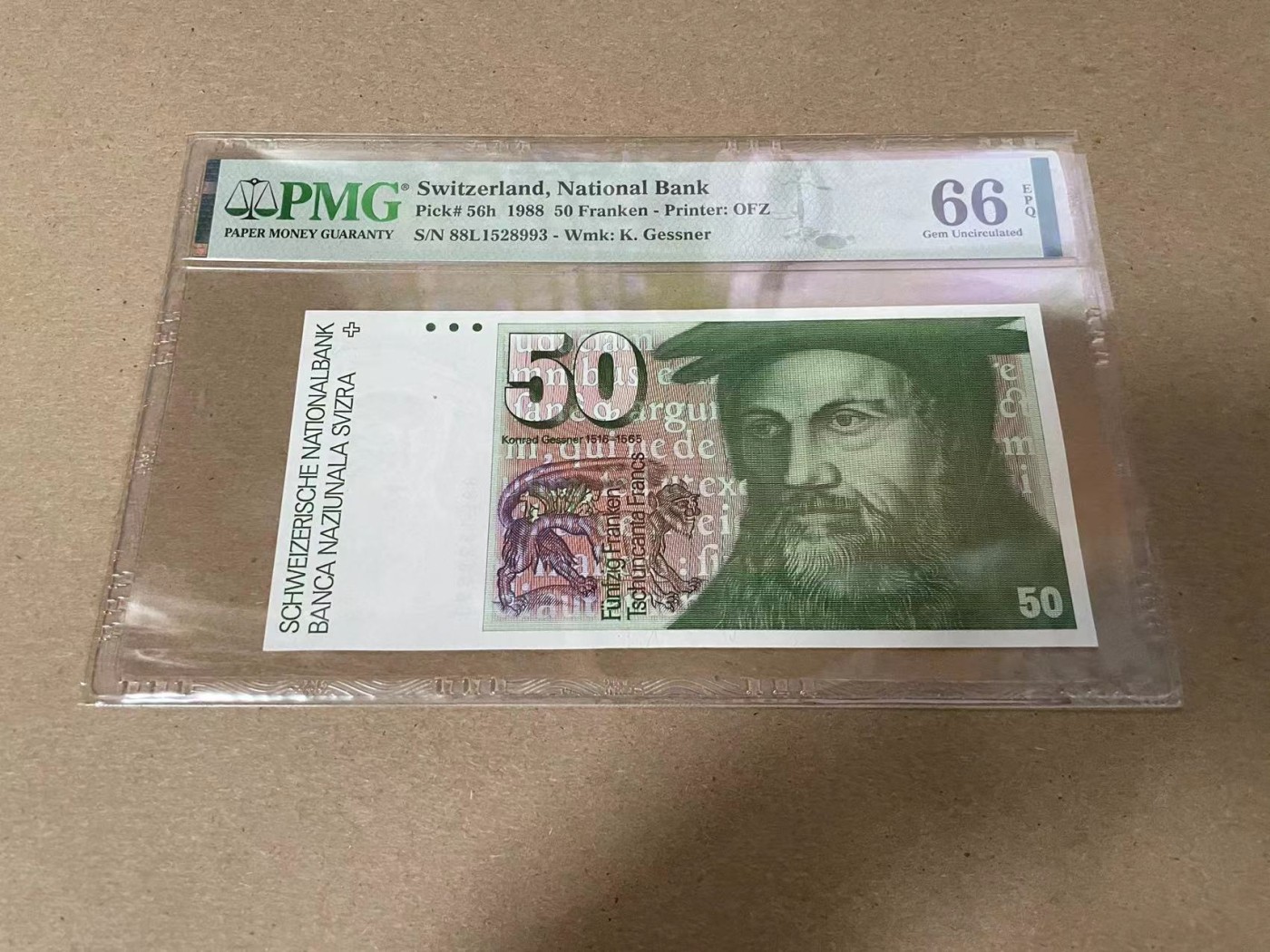 【Blue Auction】✨世界纸币精拍第344期——周日畅拍场【精】 【无47】瑞士 1988年50法郎 PMG66EPQ 