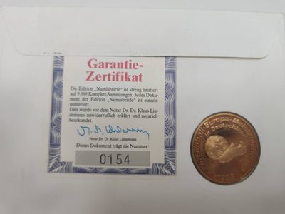 邮币封第五场 1988年欧洲杯纪念银章邮币封