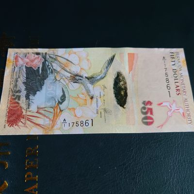 【世界钱币】精选微拍第64期暨2023年第十一期 裸钞专场（有最新展会卖剩品种） 2009年百慕大50元 A1换 全新绝品无4