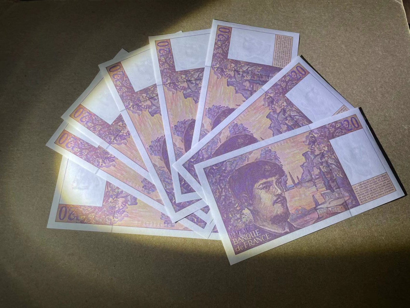 【Blue Auction】✨世界纸币精拍第344期——周日畅拍场【精】 【一组8张】法国 1995年20法郎 全新UNC