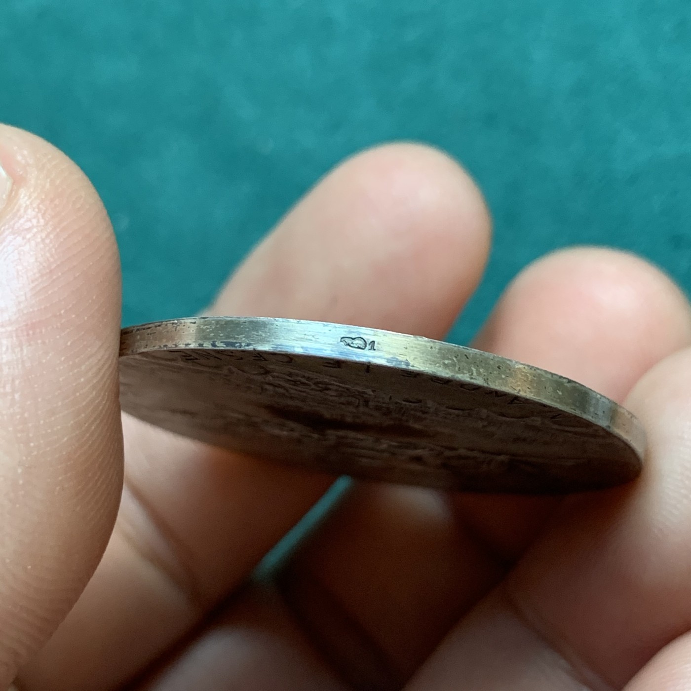 《竞宝斋》八角代币+章牌专场！第182场-周日，周一，周二 3场 (全场包邮) 法国罗蒂作品巴黎证券交易所纪念银章，36.8mm，24.06g，丰饶角+1边铭，92.5%含银量