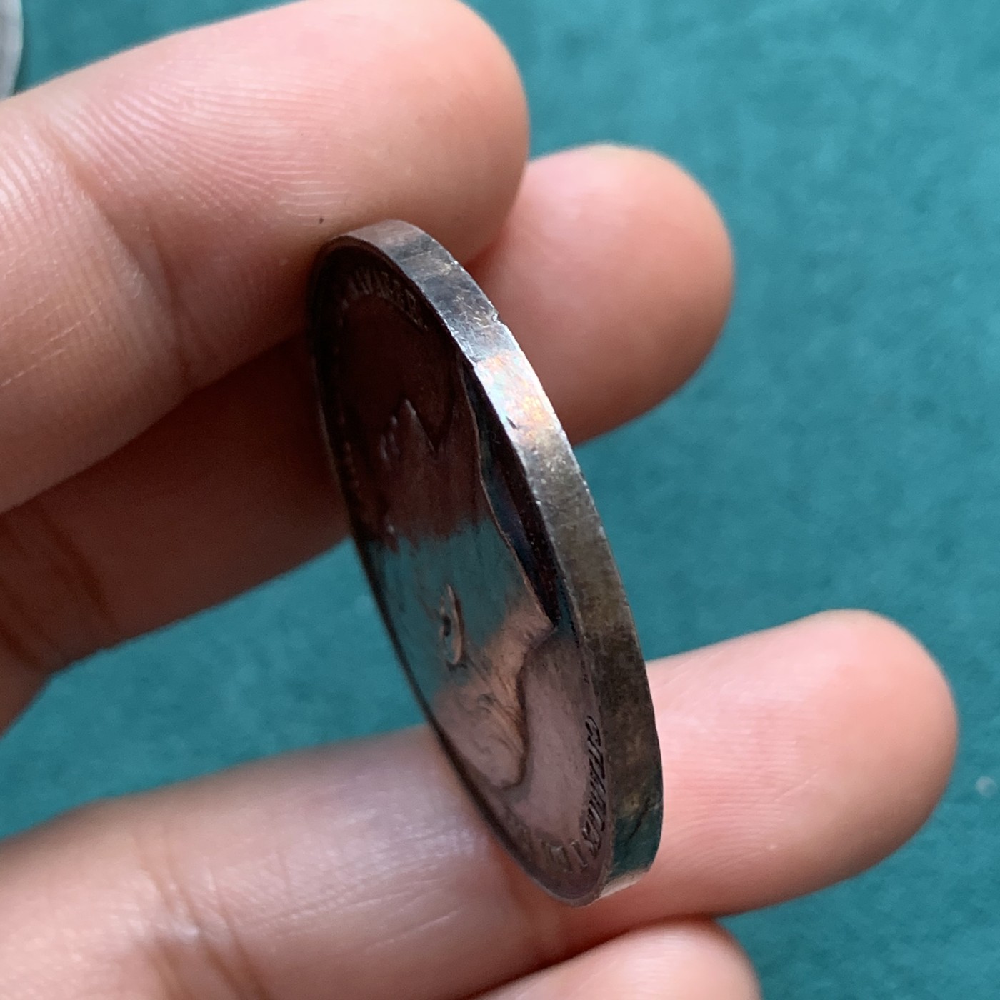 《竞宝斋》八角代币+章牌专场！第182场-周日，周一，周二 3场 (全场包邮) 法国鲁昂商会银章，17.46g，35.2mm，早期无边铭