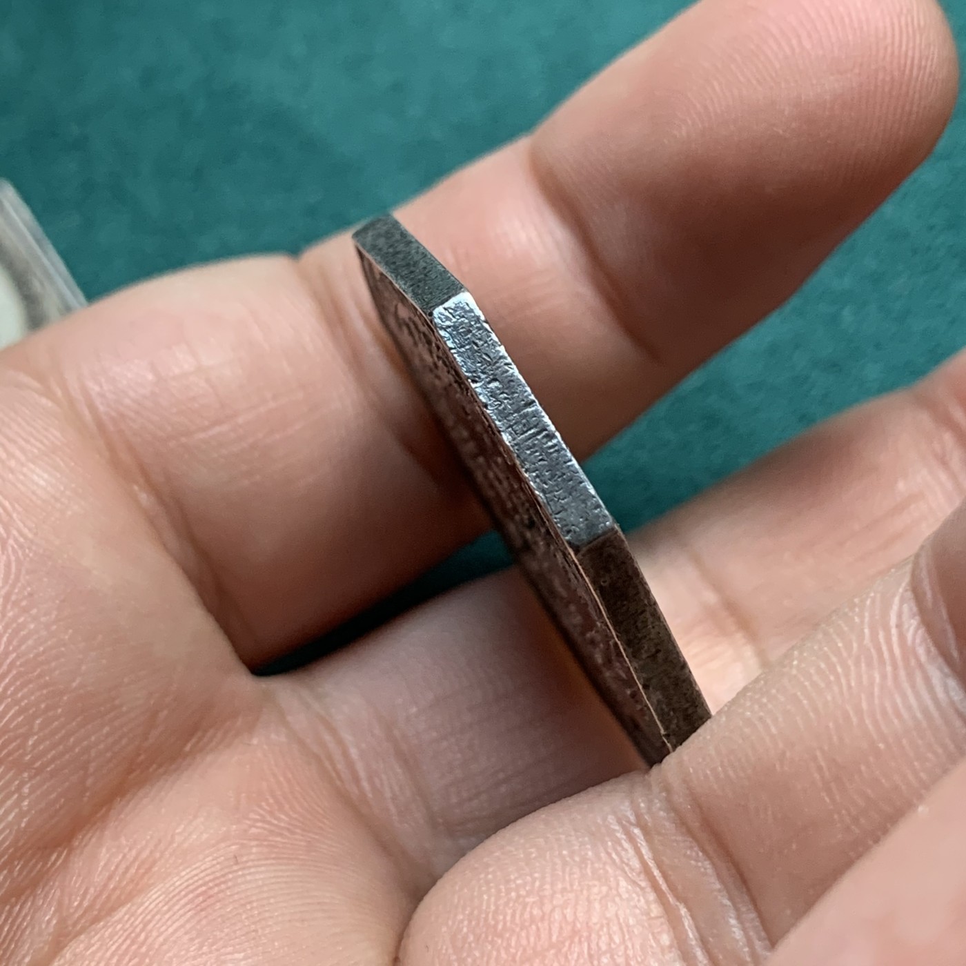 《竞宝斋》八角代币+章牌专场！第182场-周日，周一，周二 3场 (全场包邮) 法国八角银质代币，莫仑区公证人协会，15.03g，31.6mm，早期无边铭