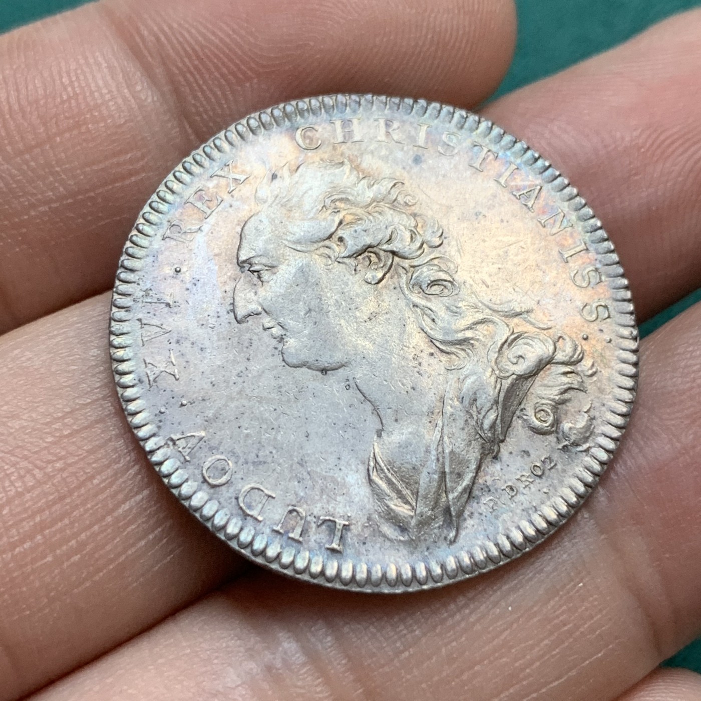 《竞宝斋》八角代币+章牌专场！第182场-周日，周一，周二 3场 (全场包邮) 法国1764年路易十六支付年金jeton银质代币，8.28g，30mm，保存完好，实属难得