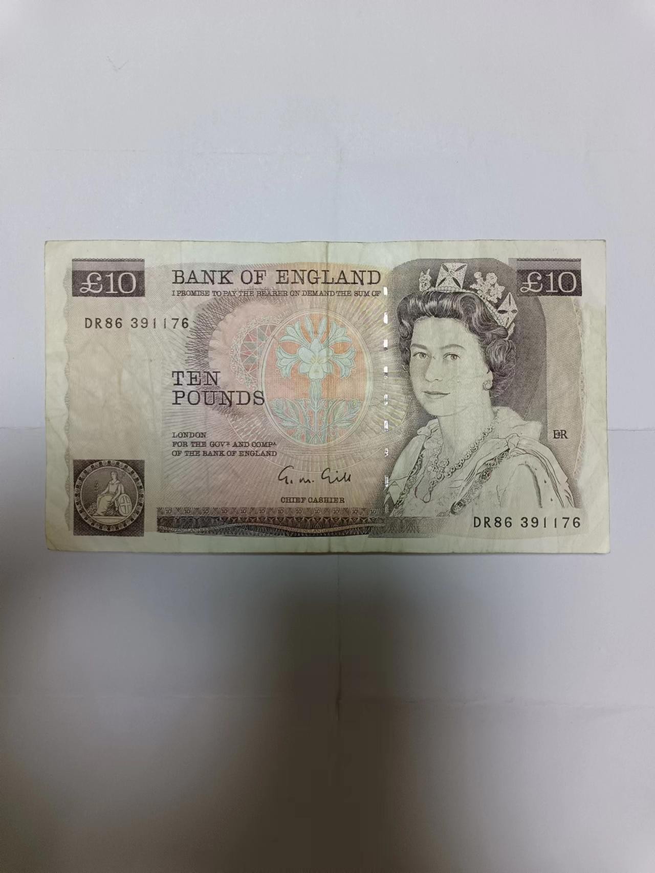 【20230713】非全新纸币第四十一场 英国D序列10镑