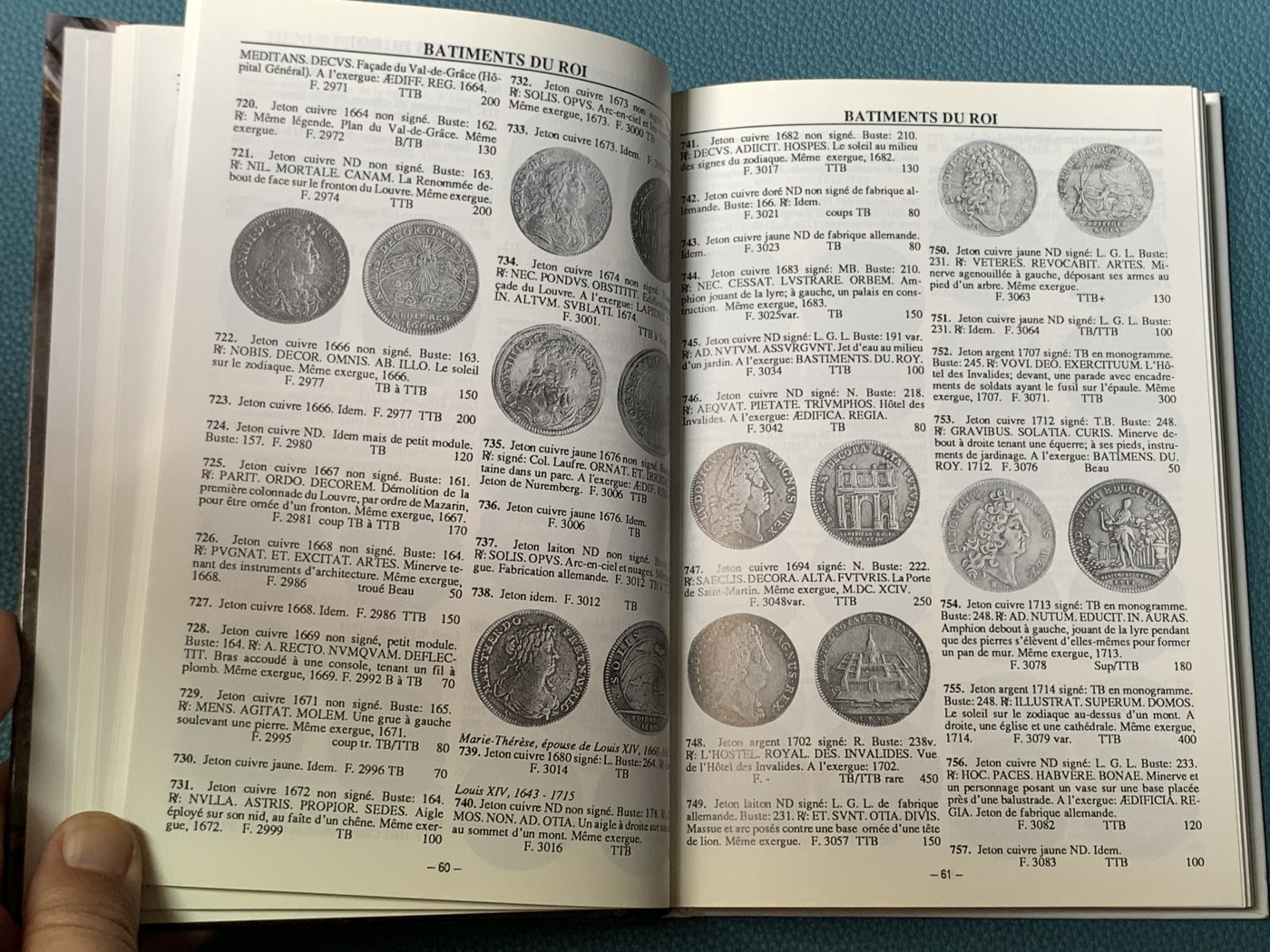 《竞宝斋》八角代币+章牌专场！第182场-周日，周一，周二 3场 (全场包邮) 法国 1991年 JETONS 代币目录 所见最新版本 版别详尽 厚达349页 一本在手 八角我有 权威绝版目录 都是全新的 2本随机发