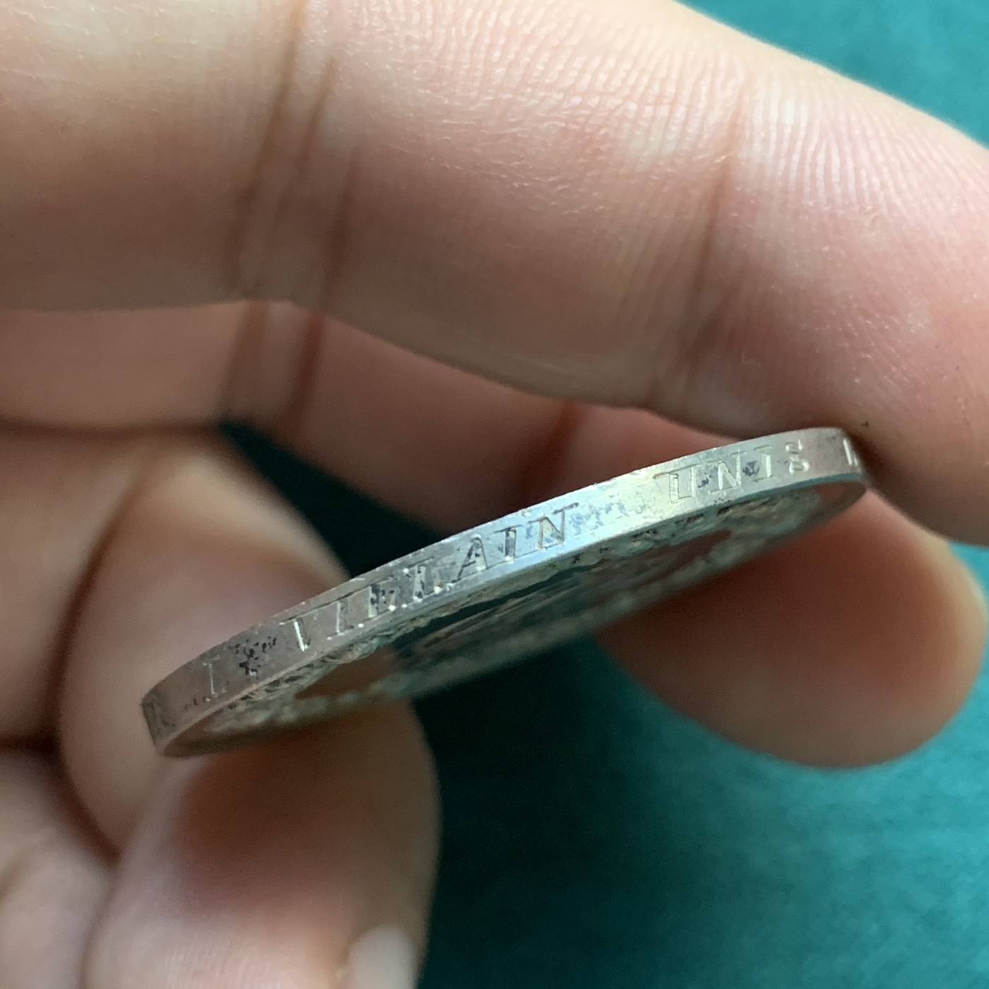 《竞宝斋》八角代币+章牌专场！第182场-周日，周一，周二 3场 (全场包邮) 法国结婚纪念银章，16.36g，33.7mm，烟斗边铭（1879年仅铸造几个月）