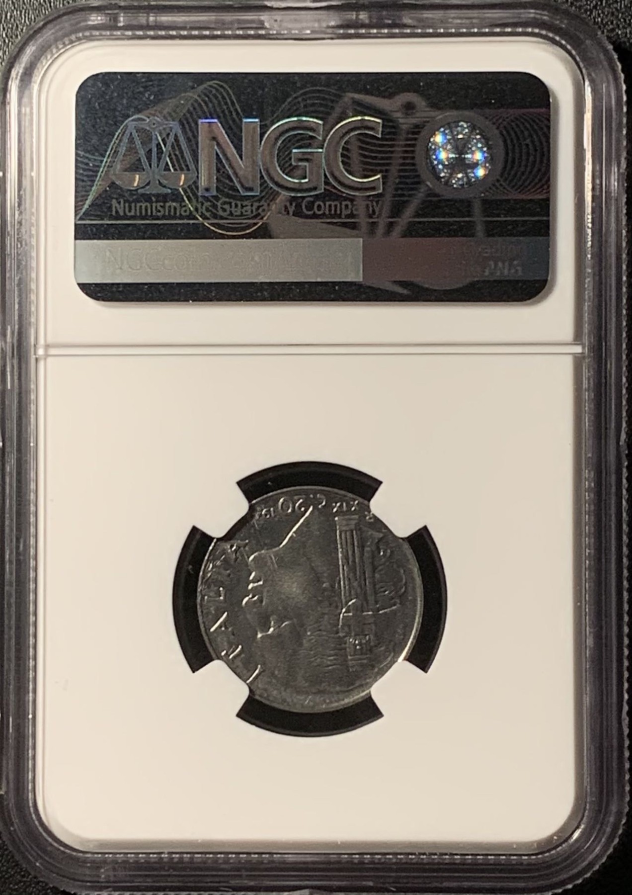 紫瑗钱币——第286期拍卖 意大利 1941年 伊曼纽尔三世 20分 镍币 NGC MS65