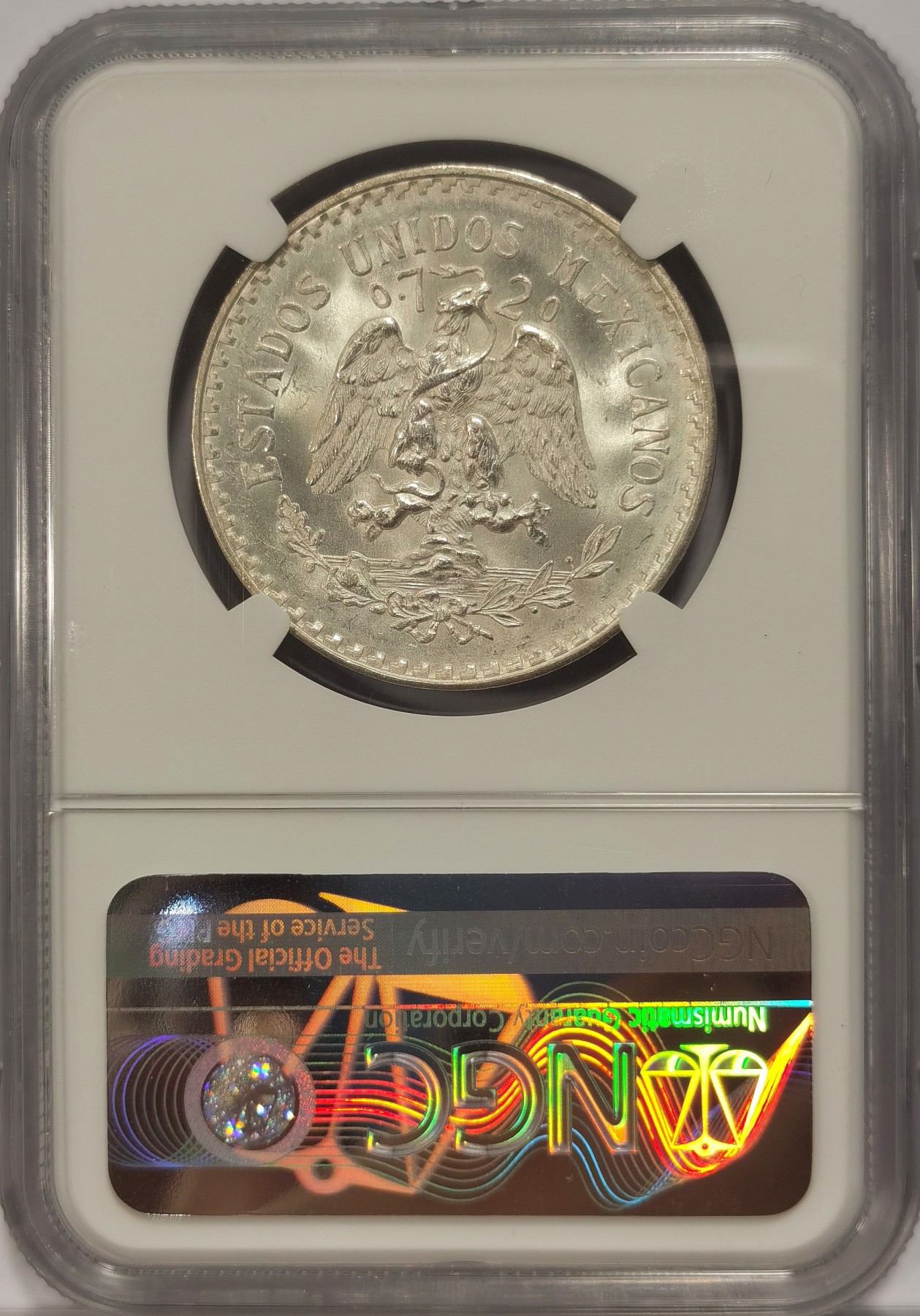 博洋堂世界钱币拍卖第034期（全场包邮） NGC MS65 墨西哥1932年1比索鹰洋银币，“9”开口版，少见