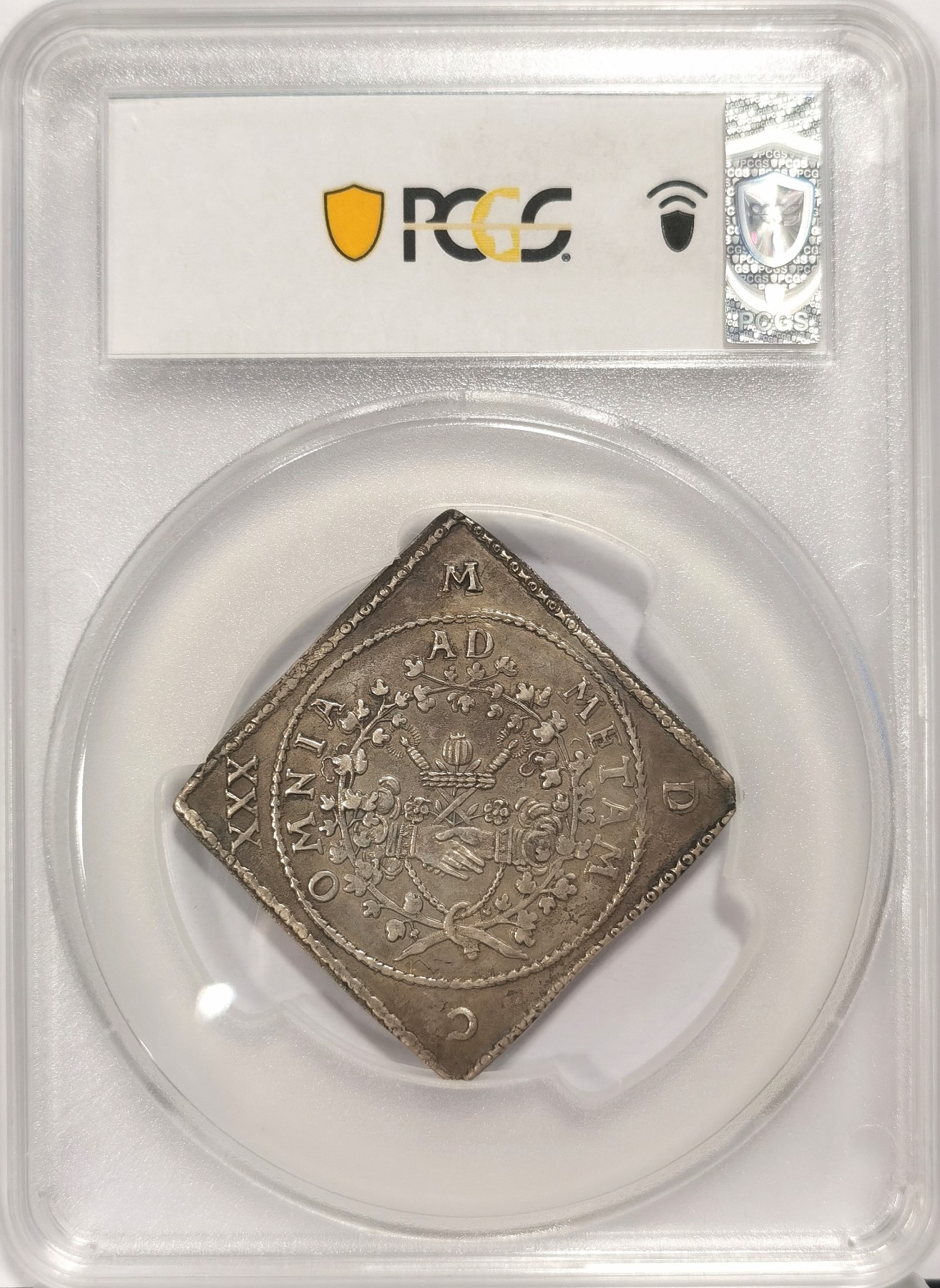 博洋堂世界钱币拍卖第034期（全场包邮） NGC AU50 萨克森1630年方型泰勒 为纪念约翰·乔治的女儿玛丽亚·伊丽莎白与弗里德里希三世的婚姻而铸