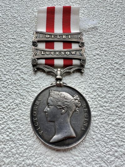 勋章奖章交易所7月15日群拍 - 大英帝国印度平叛战争奖章（镇压章西女王）与旁遮普战役章获得者为同一人