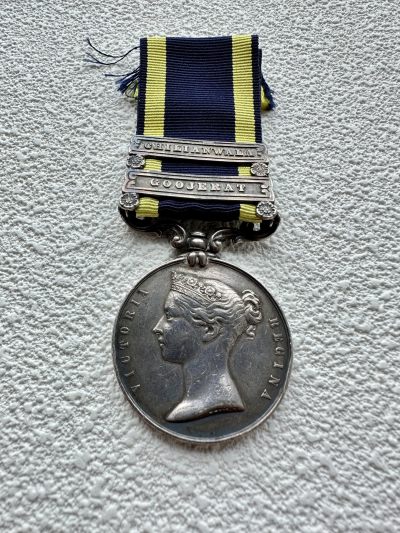 勋章奖章交易所7月15日群拍 - 大英帝国锡克（旁遮普）战争奖章，与印度平叛奖章获得者为同一人