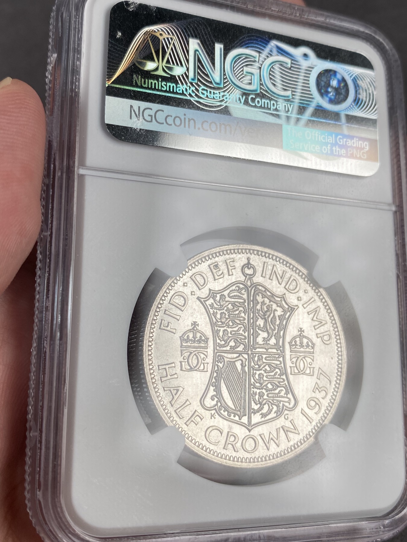 万国钱币拍卖第012期（视频直播专场） NGC PF66🌟 英国1937年乔治六世登基纪念半克朗，加星极难，完美品相。