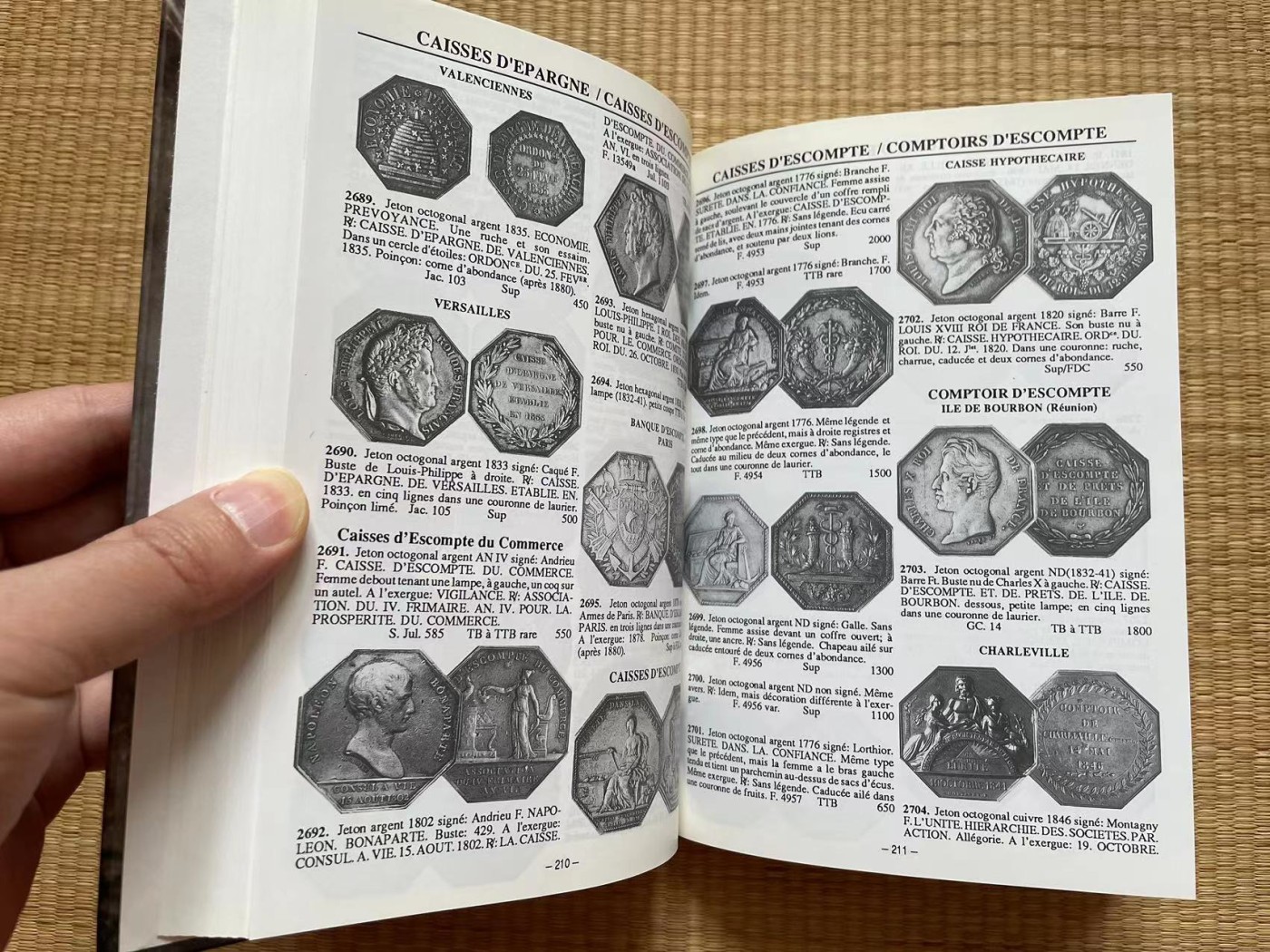 博洋堂世界钱币拍卖第034期（全场包邮） 法国JETONS代币目录，全新，348页，收录了3892个品种，最权威的法国代币目录
