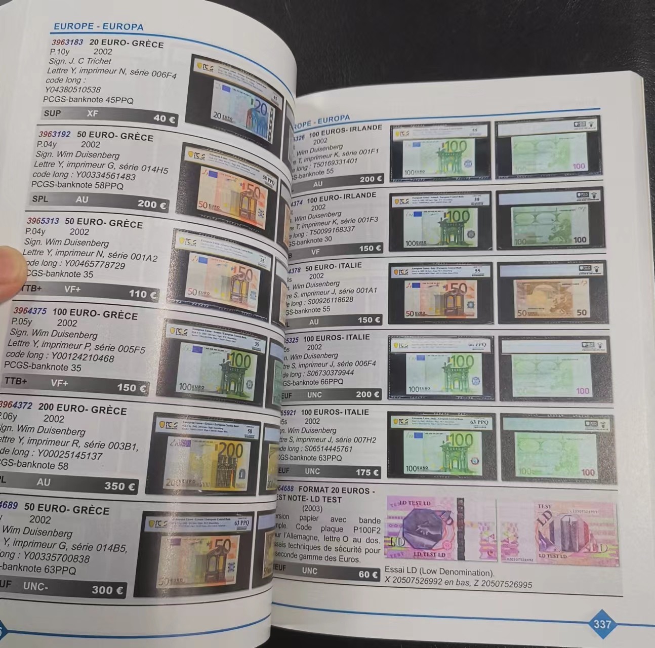 《张总收藏》110期—外币强钞 法属纸币目录9.5成新 外币藏友重要工具书 海外进口 国内难找