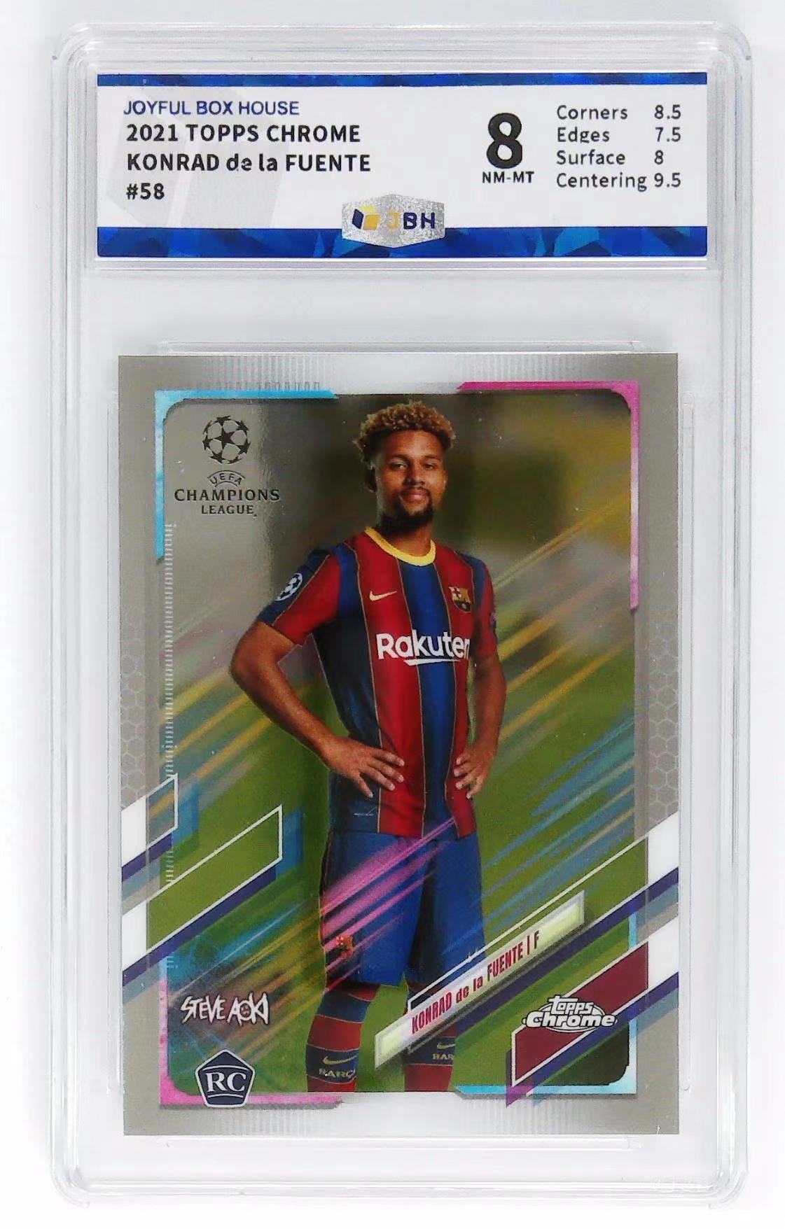 篮球卡足球卡帕尼尼TOPPS无佣金纯拍卖拍多少都发货！！！ KOUNRAD DE LA FUENTE TOPPS CHROME