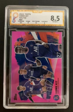 篮球卡足球卡帕尼尼TOPPS无佣金纯拍卖拍多少都发货！！！ HOME KIT 粉折 TOPPS  在编131/150
