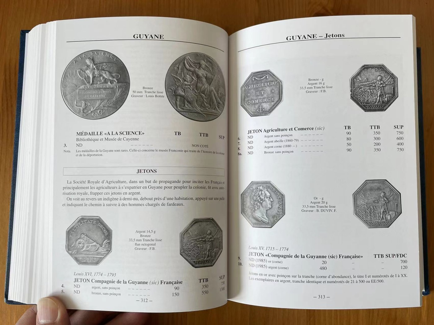 博洋堂世界钱币拍卖第034期（全场包邮） 法属殖民地硬币和代用币目录，全新，收录了近5000个品种，736页，近3000幅黑白插图