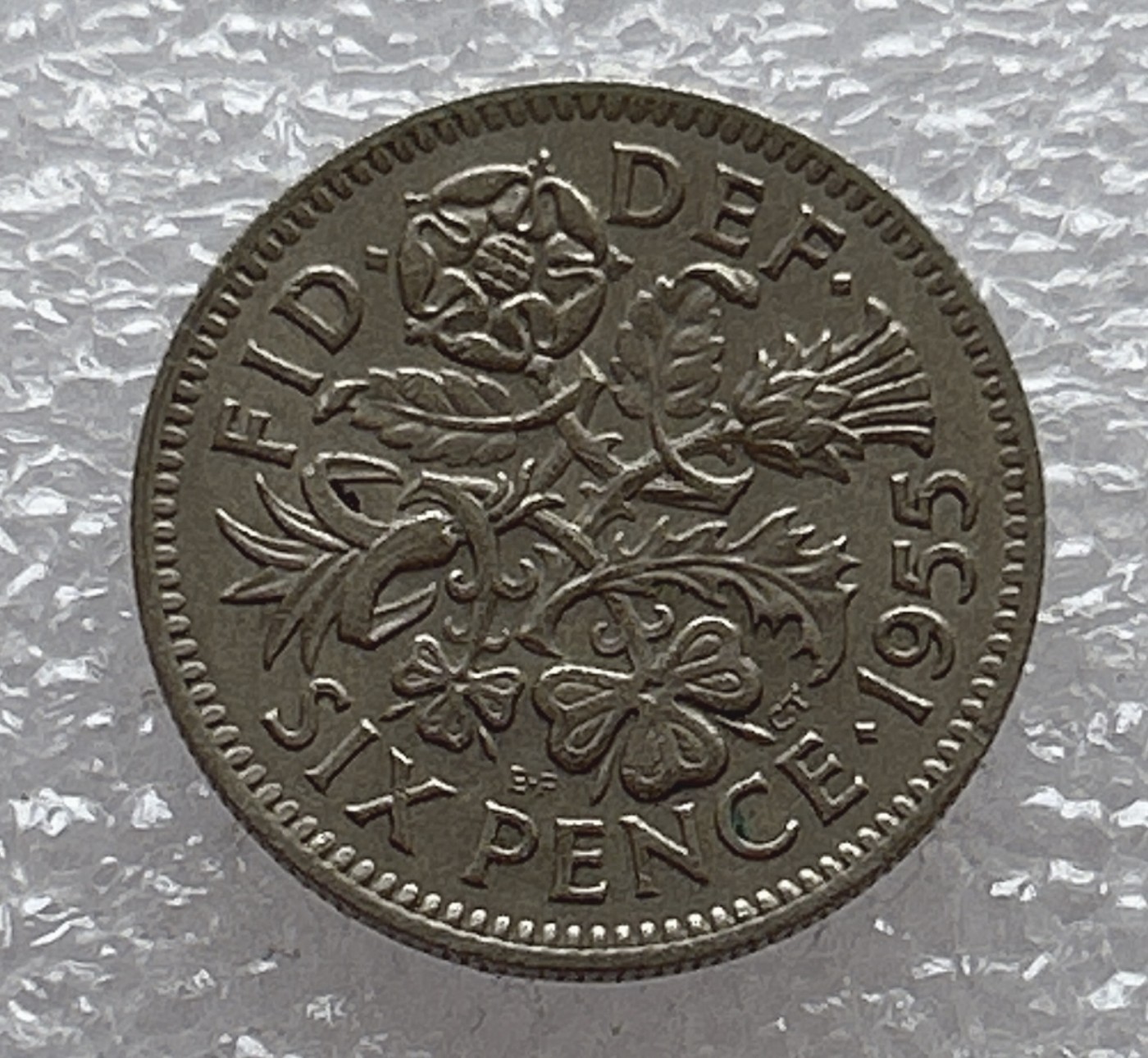 全场一元起拍 世界钱币散币场 第6期 英国1955年6便士