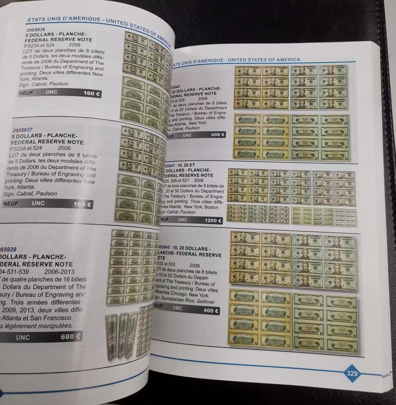 《张总收藏》110期—外币强钞 法属纸币目录9.5成新 外币藏友重要工具书 海外进口 国内难找