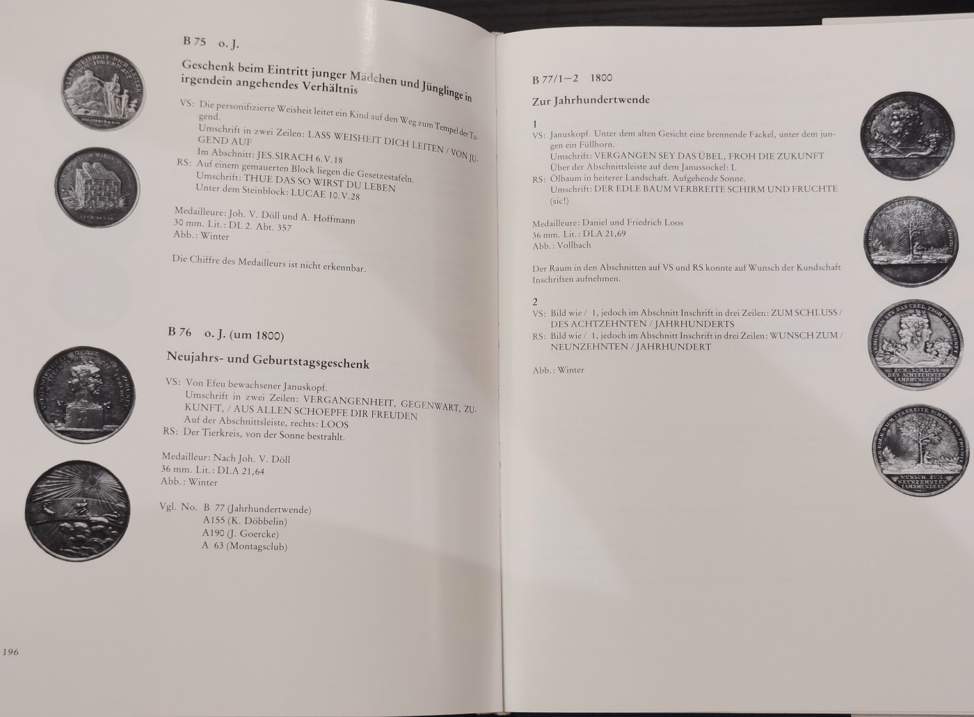 博洋堂世界钱币拍卖第034期（全场包邮） 国内首拍：德章皇家御用大师Loos作品目录，难得一见的工具书