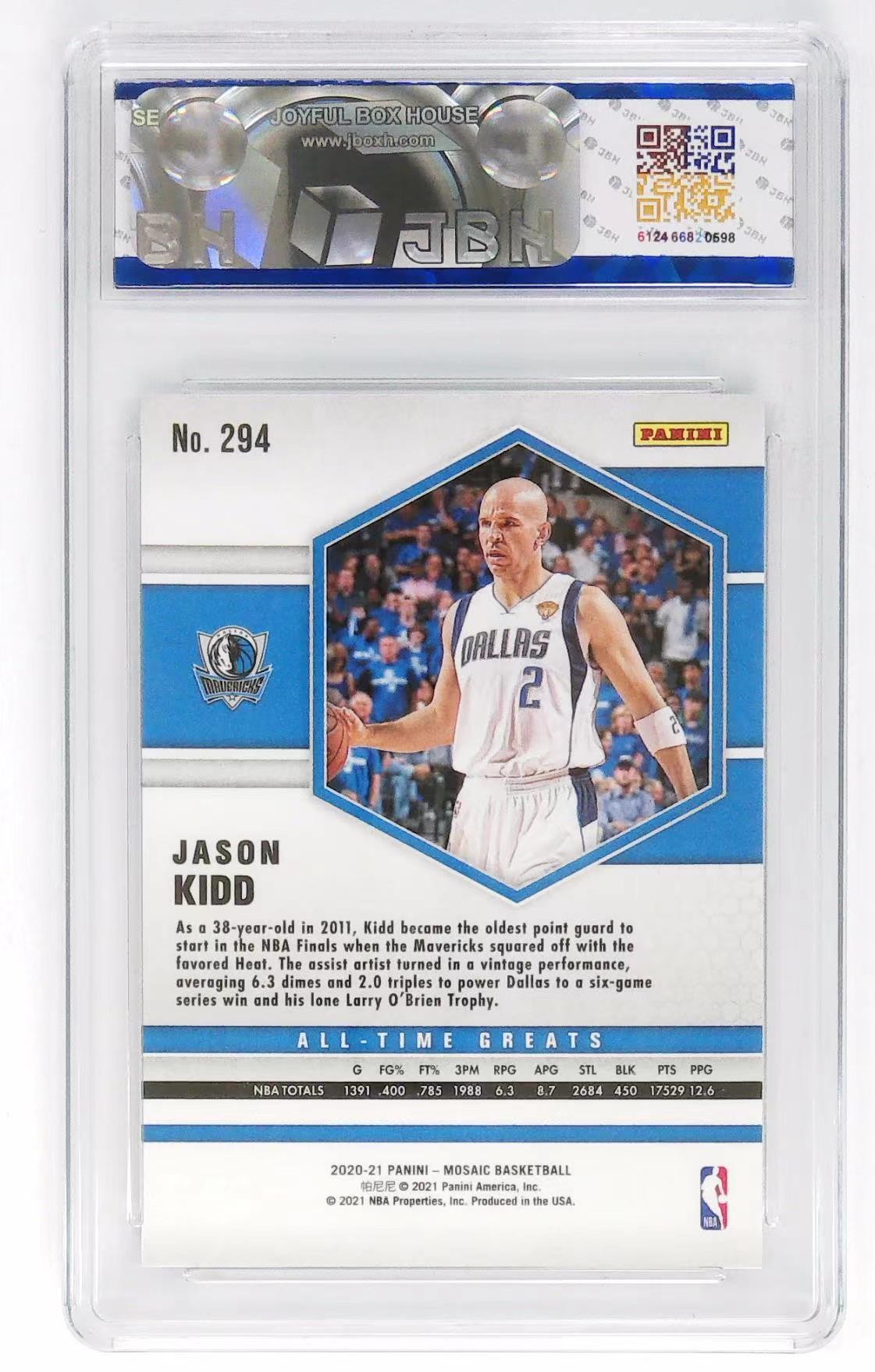 篮球卡足球卡帕尼尼TOPPS无佣金纯拍卖拍多少都发货！！！ JASON KIDD MOSAIC PANINI BAISE