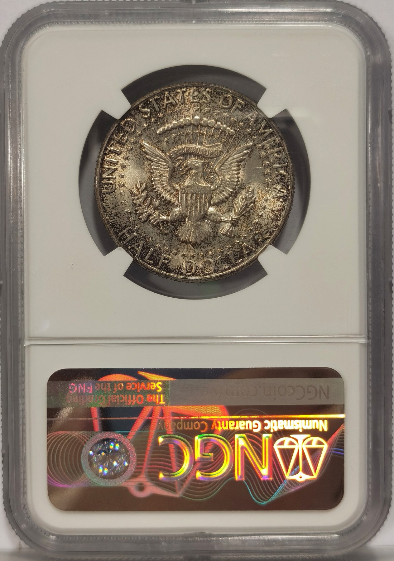 博洋堂世界钱币拍卖第034期（全场包邮） NGC MS66 美国1968年肯尼迪半美元银币，原味高分